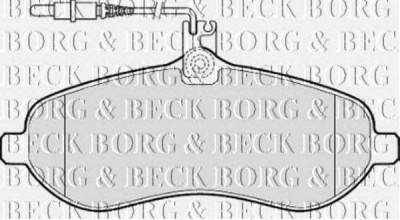 BORG & BECK bbp2030 -  Комплект тормозных колодок, дисковый тормоз